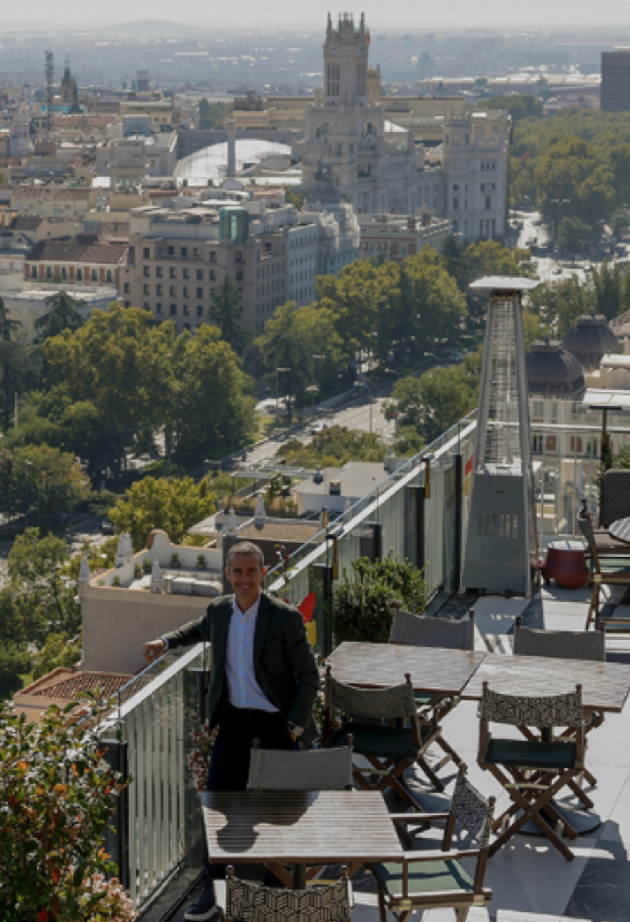 Vista de Madrid desde terraza
